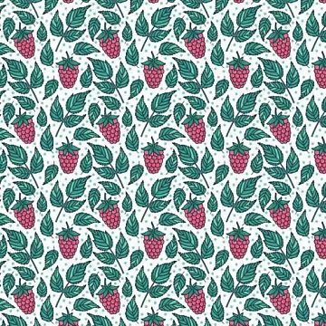 Отрез ткани 50х50 см "Ягодка-малинка" (Forestory)