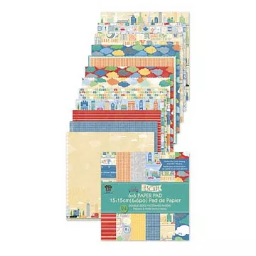 Набор бумаги 15x15 см "Побег", 24 листа (Little Yellow Bicycle)