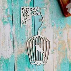 Украшение из чипборда "Клетка" (ScrapКрым)