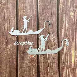 Нож "Самурай на лодке", 5,9х11 см (Scrapman) Нож "Самурай на лодке", 5,9х11 см (Scrapman)