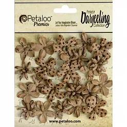 Набор мини-цветочков "Дикие, бежевые" (Petaloo)