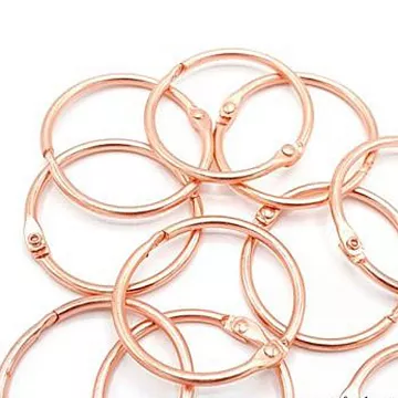 Набор колец для альбома "Розовое золото", 38 мм (HobbyCr)