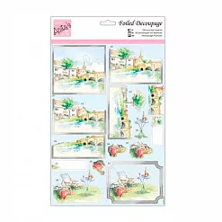 Аппликация бумажная вырубная "Город на берегу реки" А4 (DoCrafts) Аппликация бумажная вырубная "Город на берегу реки" А4 (DoCrafts)