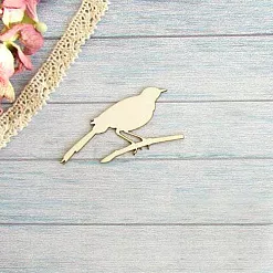 Украшение из чипборда "Птичка на ветке" (АртМаркет)