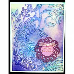 Папка для тиснения А6 "Павлин" (Darice) Папка для тиснения А6 "Павлин" (Darice)