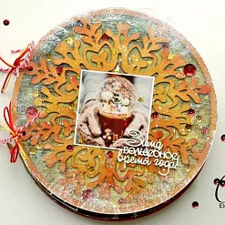 Заготовка для альбома 20х20 см "Снежинка 2" (CraftStory)