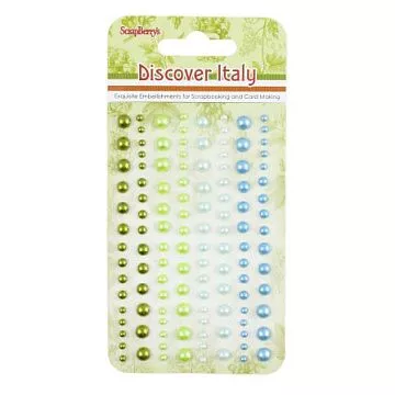 Набор полужемчужин на клеевой основе "Итальянские каникулы", оттенки зеленого и голубого (ScrapBerry's) Набор полужемчужин на клеевой основе "Итальянские каникулы", оттенки зеленого и голубого (ScrapBerry's)