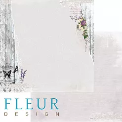 Набор бумаги 15х15 см "Цветы прованса", 24 листа (Fleur-design)