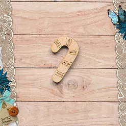 Деревянное украшение "Имбирное Рождество. Леденец" (ScrapMania) Деревянное украшение "Имбирное Рождество. Леденец" (ScrapMania)