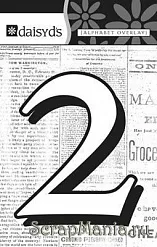 Цифра-оверлей "2", 1 лист (Daisy d's) Цифра-оверлей "2", 1 лист (Daisy d's)