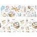 Лист с картинками 10х30 см "Любимое хобби. Вязание" (ScrapMania)