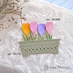 Нож "Цветочные кашпо. Прямоугольные", 8,3х2,9 см (ScrapMania) Нож "Цветочные кашпо. Прямоугольные", 8,3х2,9 см (ScrapMania)