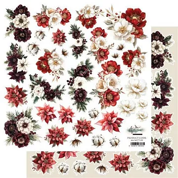 Бумага 30х30 см "Wonderful Christmas Time. Цветы. Для вырезания" (Alchemy of Art) Бумага 30х30 см "Wonderful Christmas Time. Цветы. Для вырезания" (Alchemy of Art)