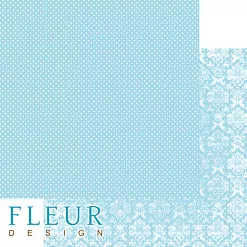 Набор бумаги 20х20 см "Шебби Шик Базовая 2.0", 12 листов (Fleur-design)
