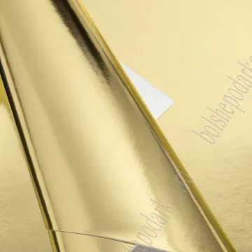 Отрез экокожи А4 "Зеркальный. Золото 3"