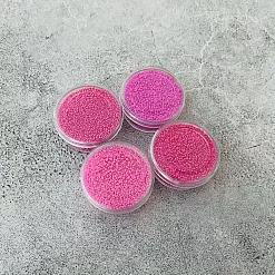 Набор микробисера "Оттенки розового", 4 шт (АртУзор)