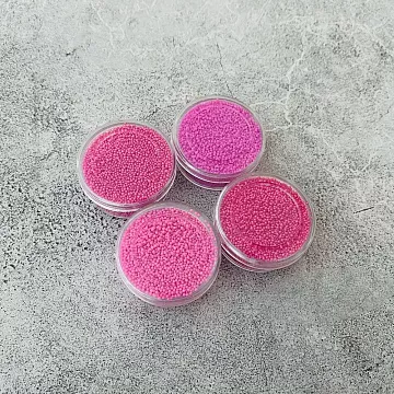 Набор микробисера "Оттенки розового", 4 шт (АртУзор)