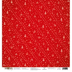 Набор бумаги 30х30 см "Зимняя сказка", 12 листов (MonaDesign)