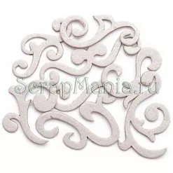 Набор украшений из чипборда "Завитки" (Maya Road)