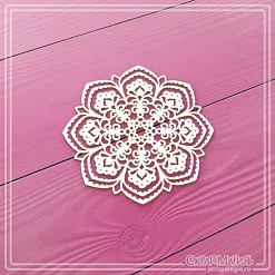 Чипборд "Мандала. Кружевная салфетка 6" (СкрапМагия)