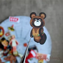 Набор высечек из ткани "СССР", 29 шт (ScrapMania)