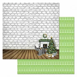 Бумага "Сканди Новый Год. У камина" (ScrapMania)
