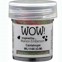 Пудра для эмбоссинга непрозрачная "Cantaloupe. Мускусная дыня" (WOW)