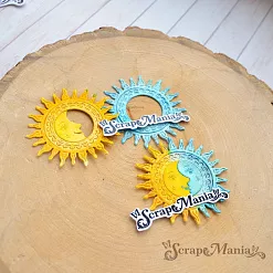 Нож "Русские сказки. Солнце и луна", 5х5 см (ScrapMania) Нож "Русские сказки. Солнце и луна", 5х5 см (ScrapMania)