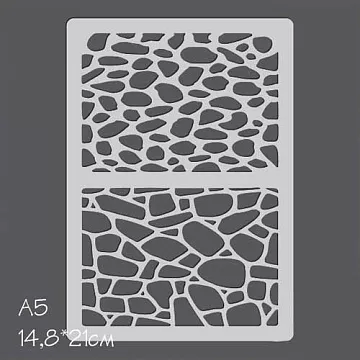 Трафарет "Булыжник и брусчатка" (Россия Е)