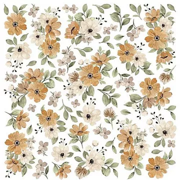 Бумага 20х20 см "Веселые хвостики. Для вырезания. Лютики цветочки" (PaperHome)