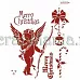 Трафарет пластиковый многоразовый 20*25см «Merry Christmas» с ангелом Трафарет пластиковый многоразовый 20*25см «Merry Christmas» с ангелом