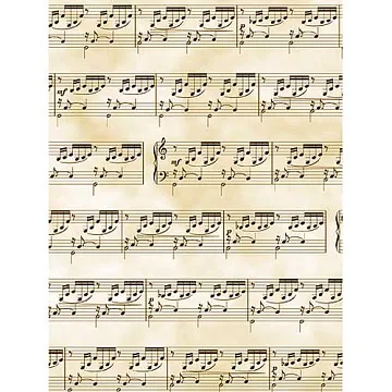 Веллум А4 "Ноты" (Heyda)