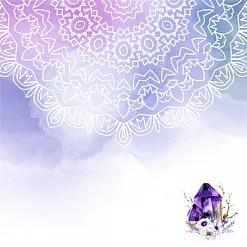 Бумага "Этника. Лиловое сияние. Мандала" (ScrapMania)