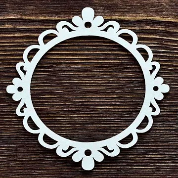 Украшение из чипборда "Античная рамка " (AL)