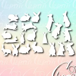 Чипборд "Кролики" (LeoMammy)