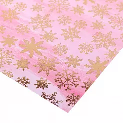 Бумага с фольгированием 15х15 см "Танец снежинок" (АртУзор)