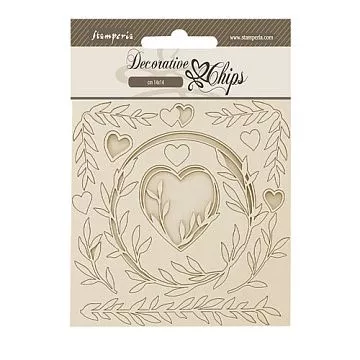 Чипборд "Romance Forever. Hearts", 14х14 см, 13 шт (Stamperia)