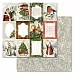 Бумага "Новогодний лес. Карточки" (ScrapMania)