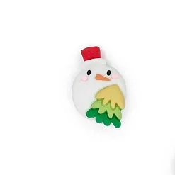 Акриловое украшение "Снеговик с елкой", 1,9х2,5 см Акриловое украшение "Снеговик с елкой", 1,9х2,5 см