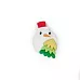 Акриловое украшение "Снеговик с елкой", 1,9х2,5 см Акриловое украшение "Снеговик с елкой", 1,9х2,5 см