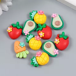 Набор акриловых украшений "Витаминчики. Микс", 2х1,5 см, 15 шт (АртУзор)