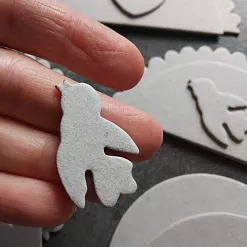 Набор украшений из чипборда "Полукруги" (Maya Road) Набор украшений из чипборда "Полукруги" (Maya Road)