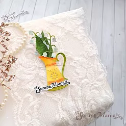 Нож "Цветочный комплимент. Кувшин и ландыши", 4х5,2 см (ScrapMania)