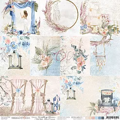 Бумага 30х30 см "Wedding dream. Карточки для вырезания" (CraftO'clock) Бумага 30х30 см "Wedding dream. Карточки для вырезания" (CraftO'clock)