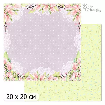 20х20 Бумага "Весенние тюльпаны. Дизайн 7" (ScrapMania)