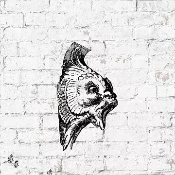 Штамп "Архитектура. Голова", 2,5х4,5 см (Креатив)