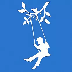 Украшение из чипборда "Ребенок на качелях" (ПроСвет)