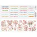 Лист с картинками 10х30 см "Надписи разные. Разноцветные" (ScrapMania)