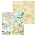 Бумага 30х30 см "Теплый бриз. Карточки" (Scrapodelie)