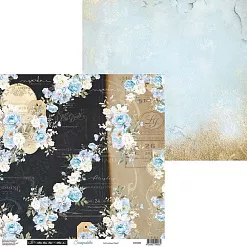 Бумага 30х30 см "Горько! Лист 06" (Scrapodelie)